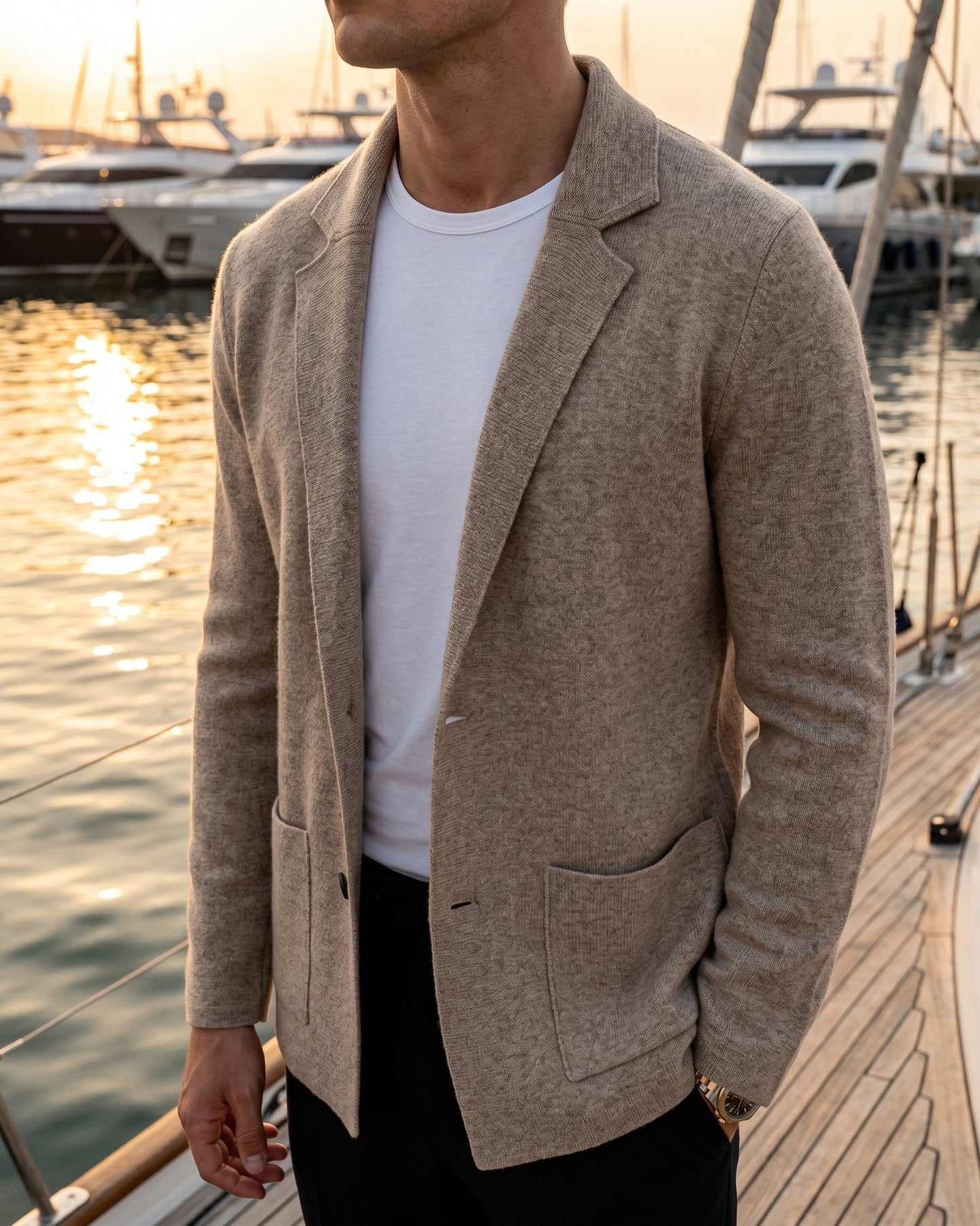 Tomas Cashmere Knit Blazer