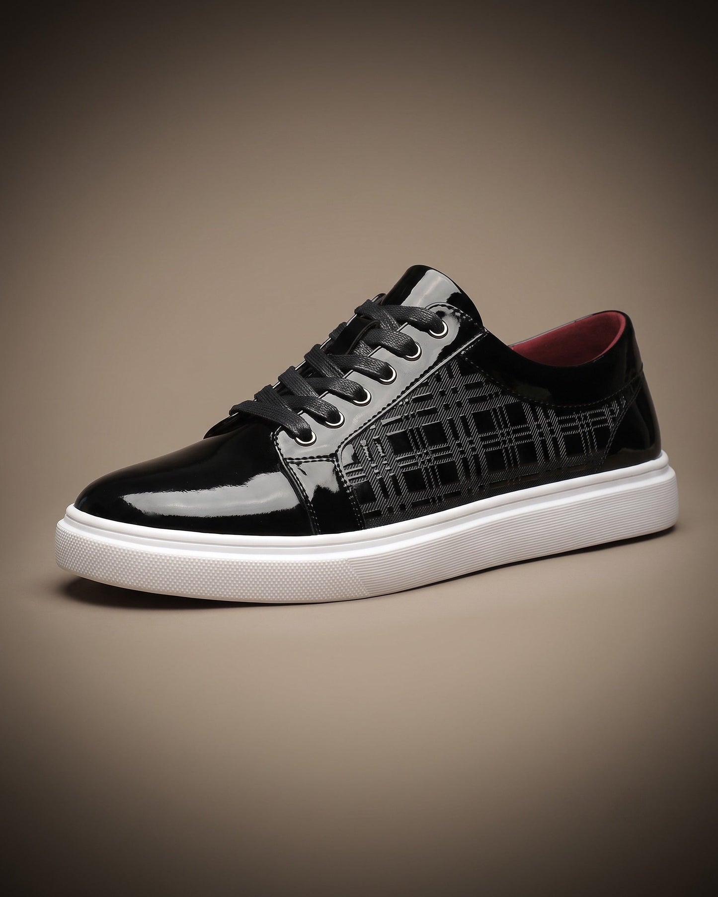 Marino Patent-Effect Sneakers