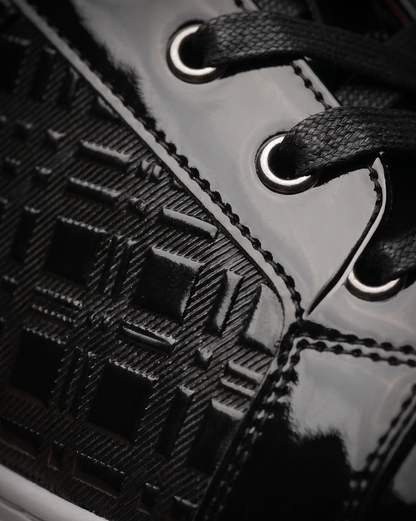 Marino Patent-Effect Sneakers